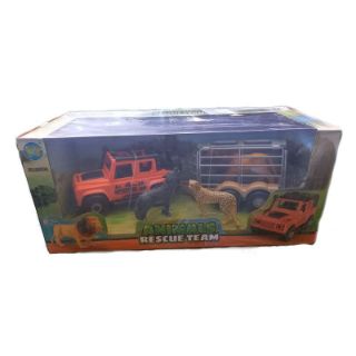 Obrázek z Auto s přívěsem a zvířaty v krabičce 